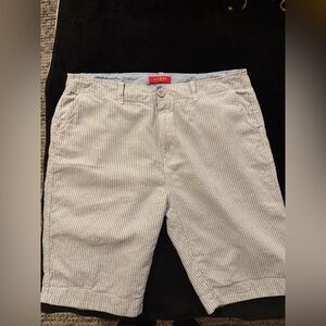 Guess Light Blue Striped Shorts